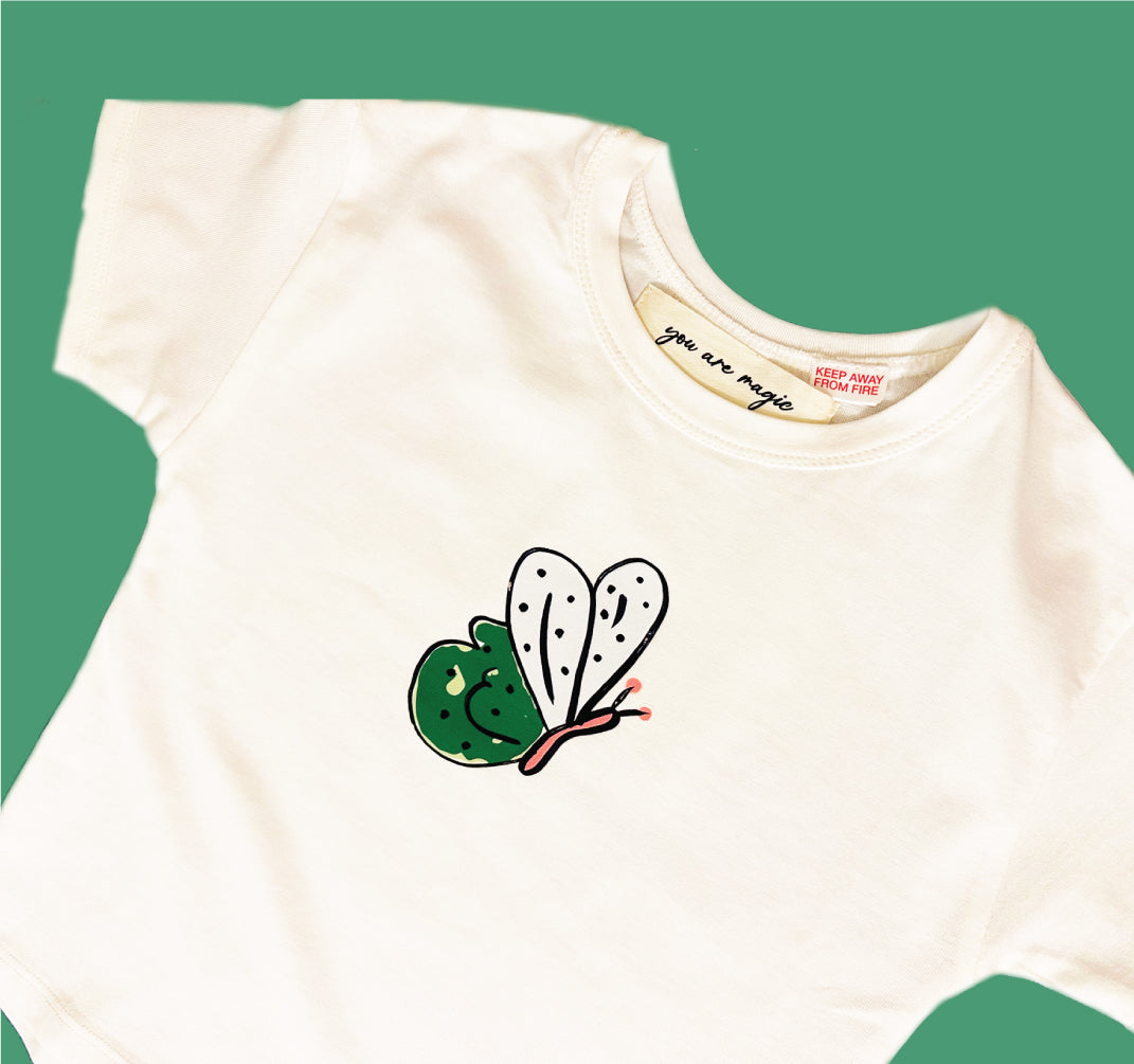 Short Sleeves T-shirt - Butterfly Design