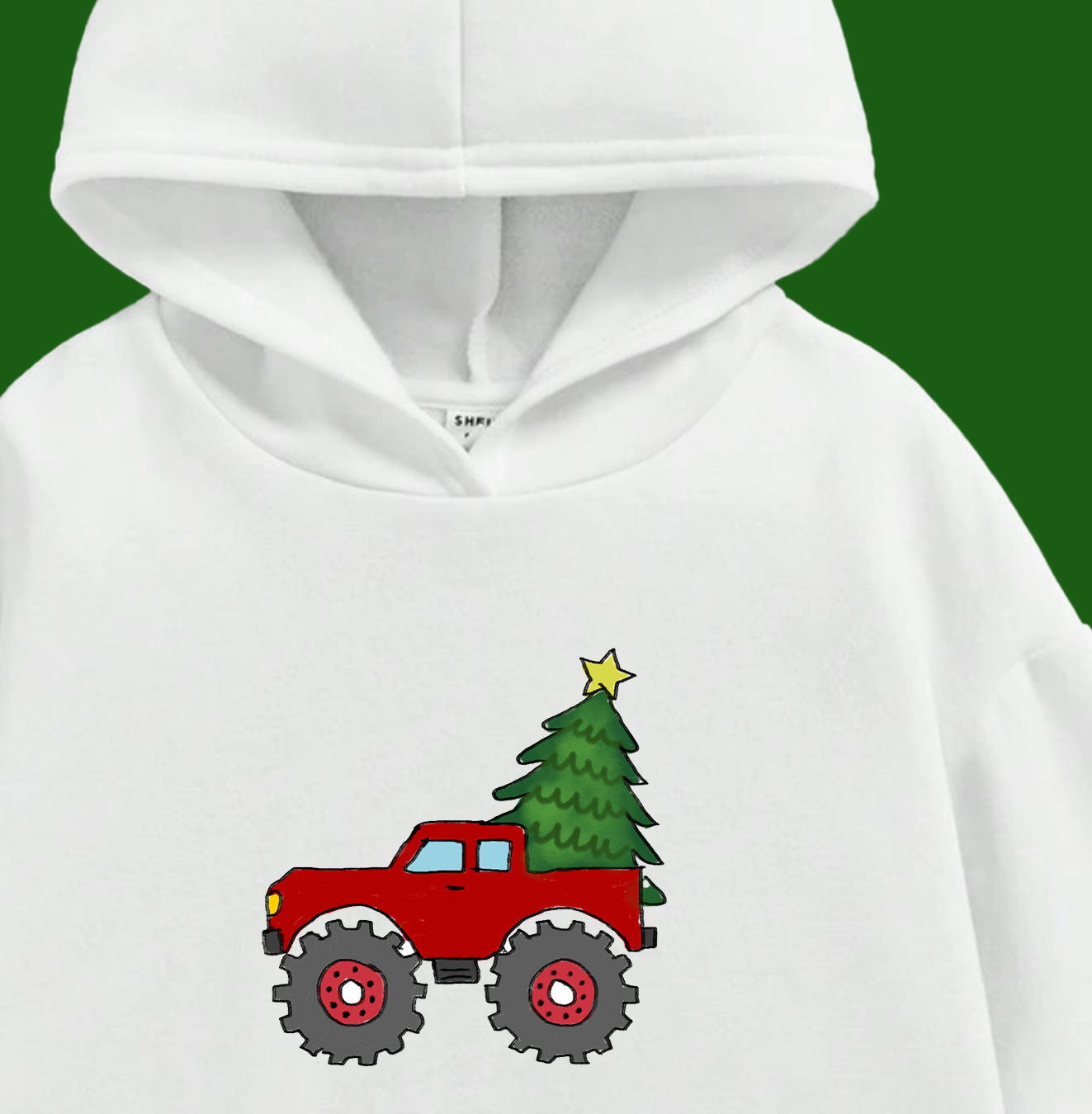 Christmas Hoodie - Truck Design