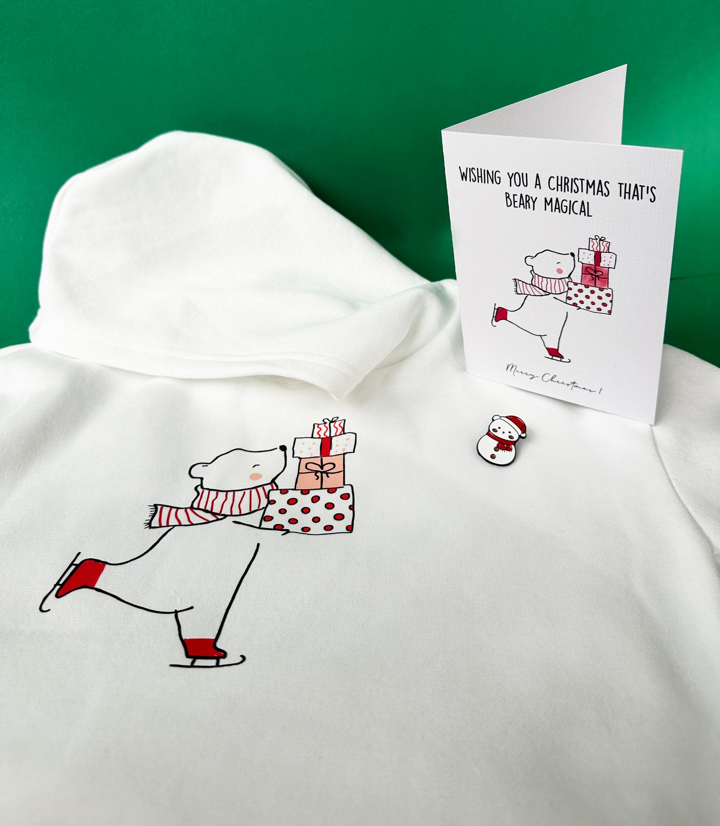 Christmas Hoodie - Bear Design