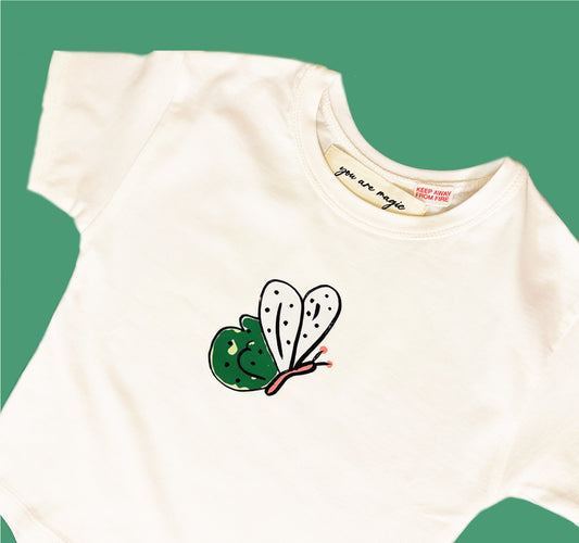 Short Sleeves T-shirt - Butterfly Design