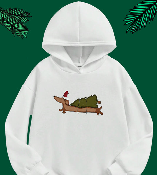 Christmas Hoodie - Happy Dog Design